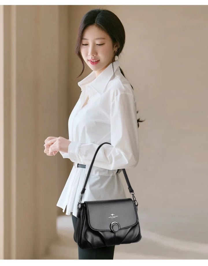 Women’s Soft PU Shoulder Crossbody Bag | حقيبة كتف نسائية ناعمة