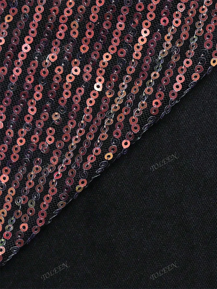 Women’s Dress | Elegant Sequin Evening Maxi Design