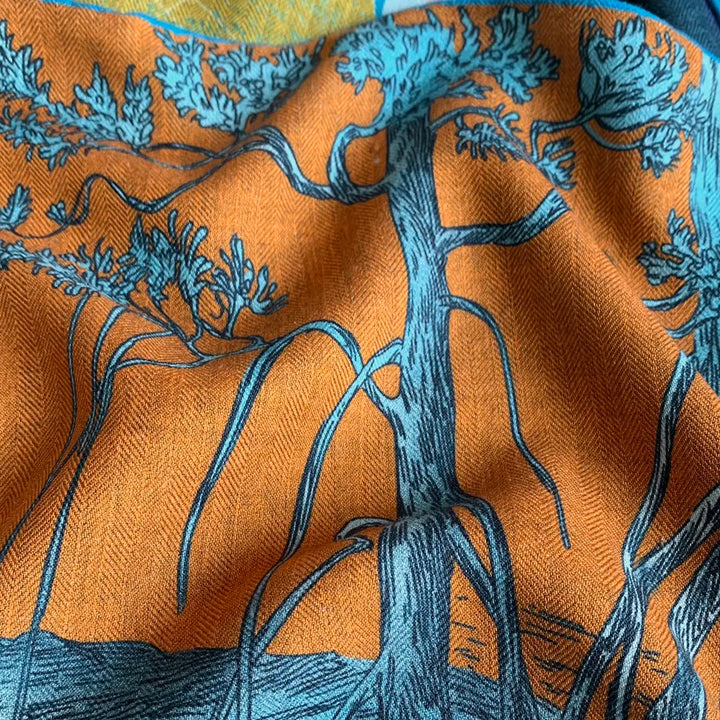 Women’s Luxury Silk Shawl | Bold Statement Elegance