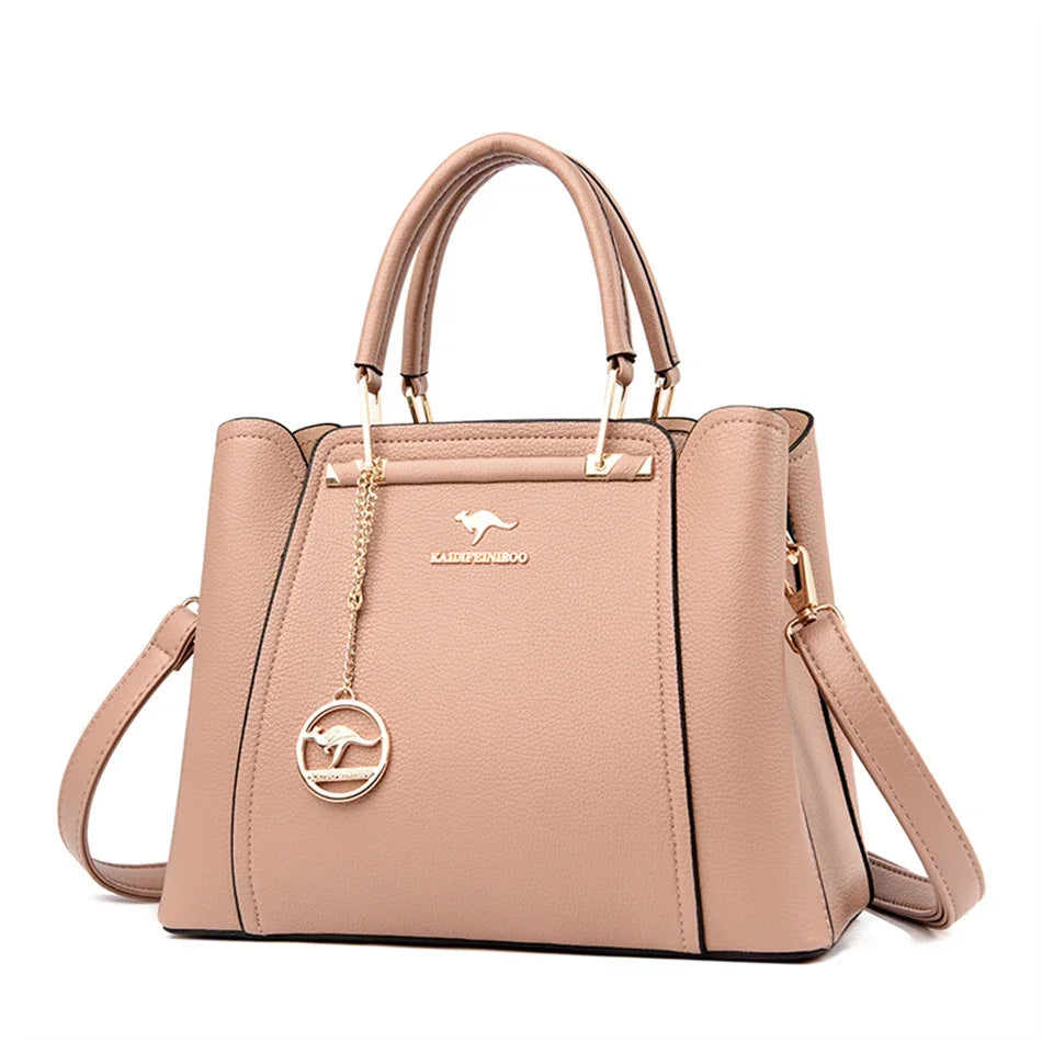 Women’s Three-Layer Shoulder Bag | Large Capacity Crossbody Tote