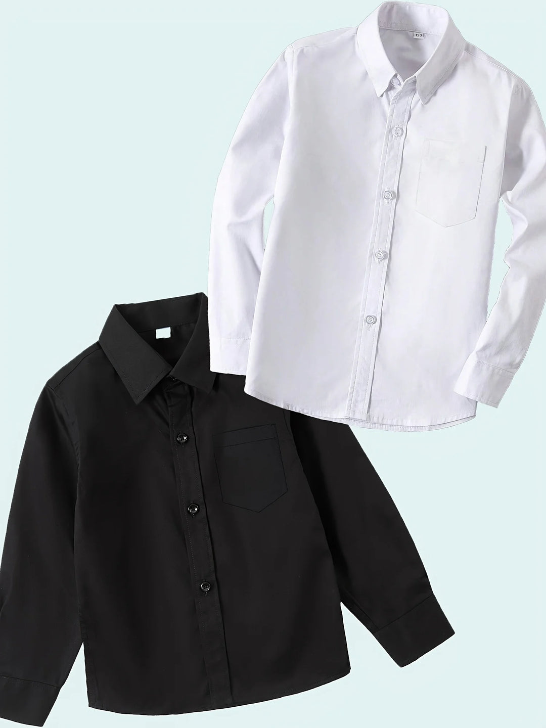 Boys’ Long Sleeve Shirt with Bow Tie 2–16 Years | قميص أولاد بأكمام طويلة وربطة عنق لعمر ٢–١٦ سنة
