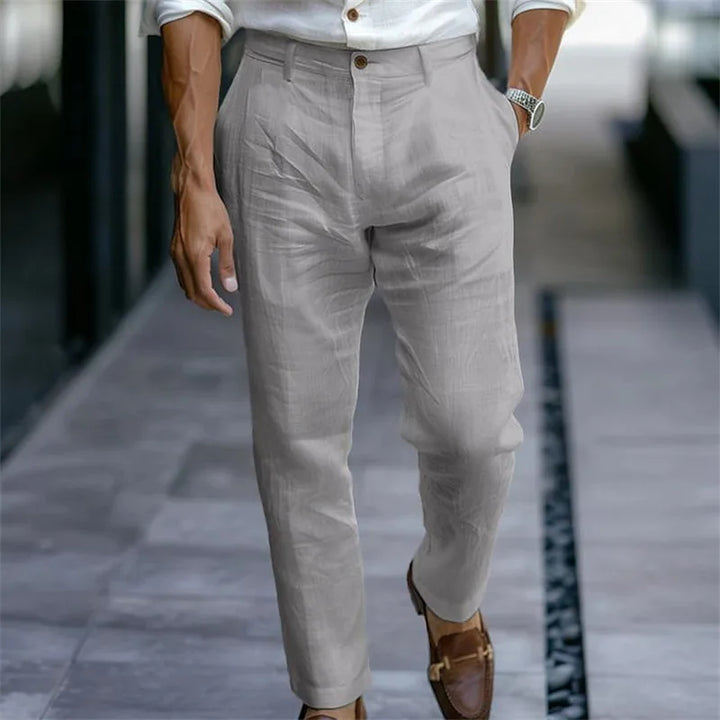 Men’s Casual Cropped Pants | Lightweight Loose Fit