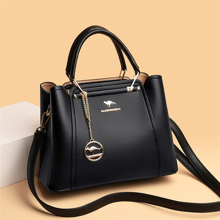 Women’s Three-Layer Shoulder Bag | Large Capacity Crossbody Tote