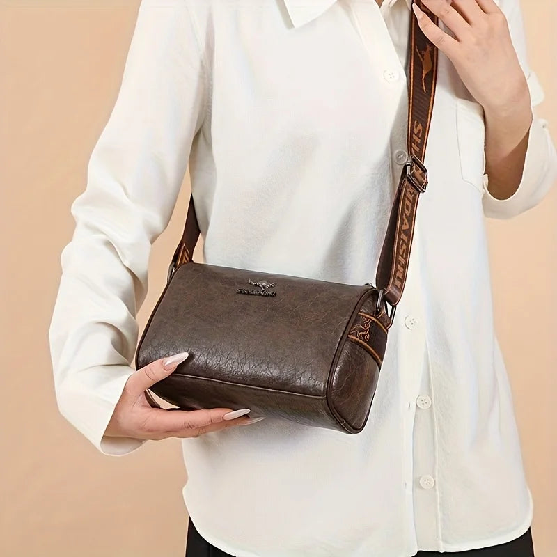 Women’s Retro Pillow Shoulder Bag | حقيبة كتف نسائية صغيرة بتصميم وسادة