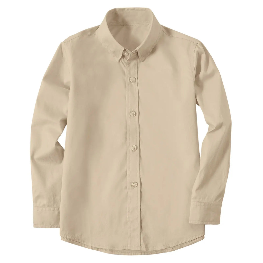 Kids’ Cotton Dress Shirt 2–16 Years | قميص أطفال قطني أنيق لعمر ٢–١٦ سنة
