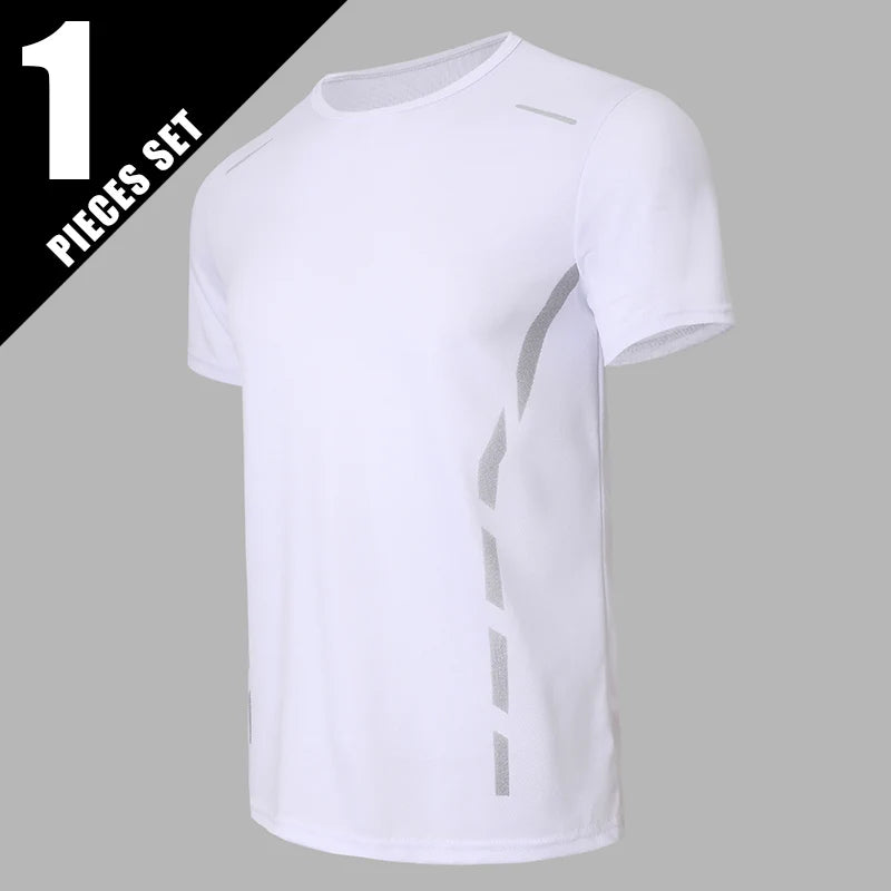 Men’s Printed Quick-Dry Sports T-Shirt 1/4 Pack | تيشيرت رياضي رجالي مطبوع فردي أو ٤ قطع