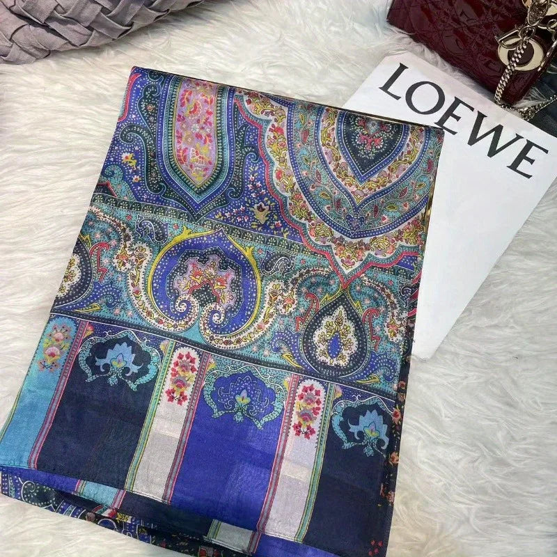 Women’s Pure Silk Paisley Shawl