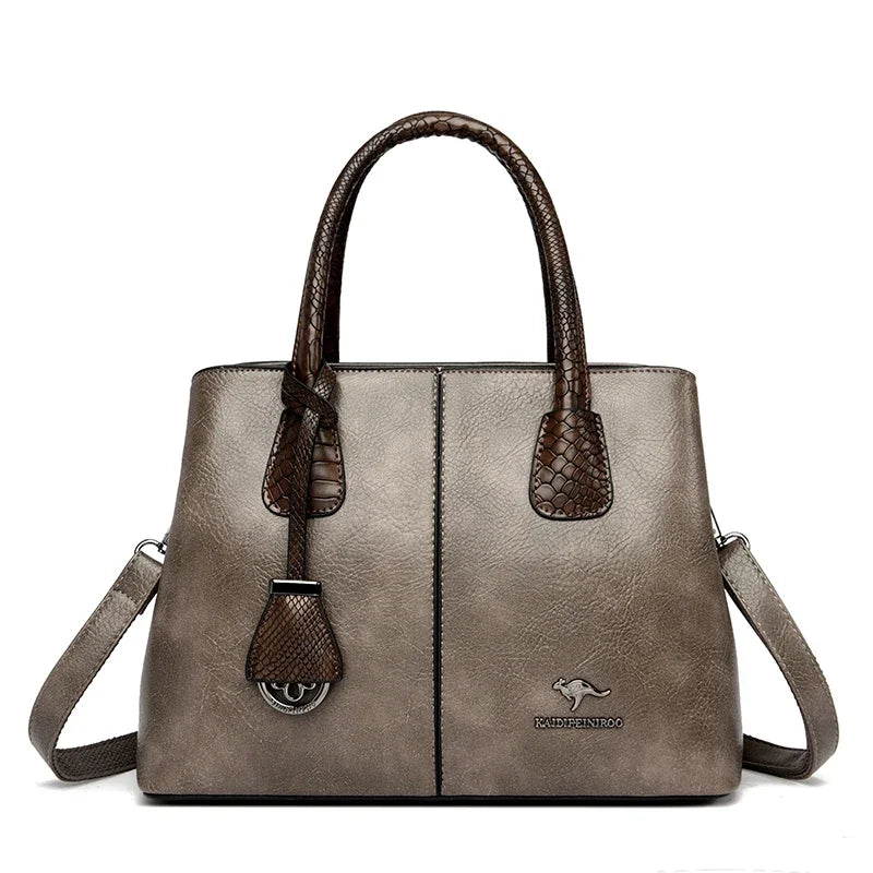 Women’s Patchwork Shoulder Bag | Large Capacity Crossbody Tote