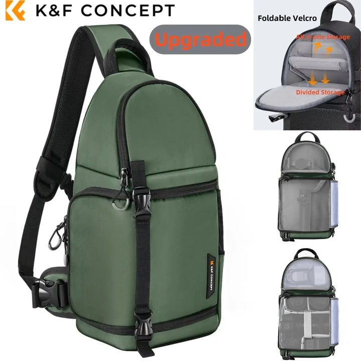 Men’s Waterproof Camera Sling Backpack 10L | حقيبة كاميرا رجالية مقاومة للماء 10 لتر
