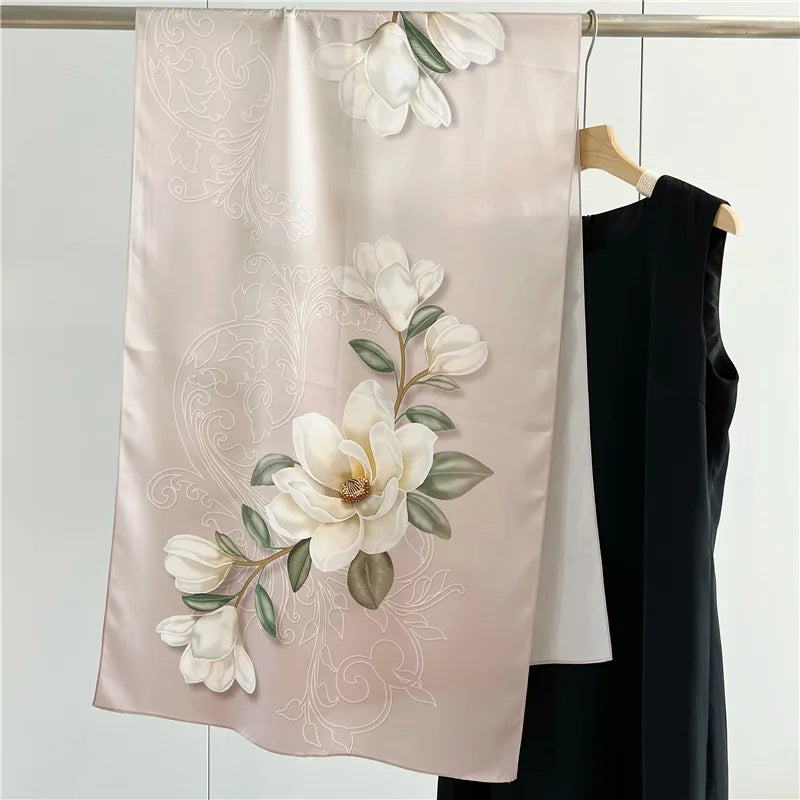 Women’s Pure Silk Shawl | Elegant Printed Long Drape
