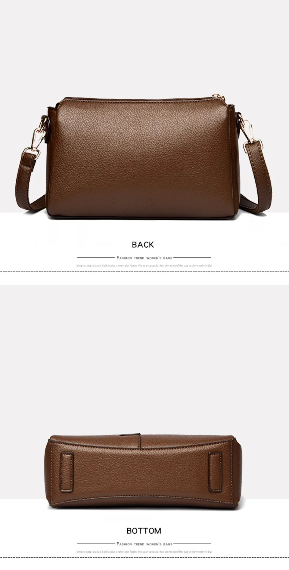 Women’s Soft Leather-Look Shoulder Bag | Elegant Summer Crossbody