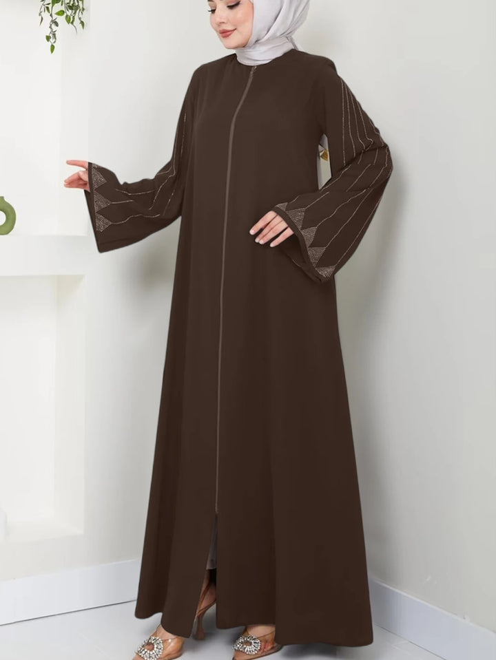 Brown Abaya | Open Elegant Modest Style