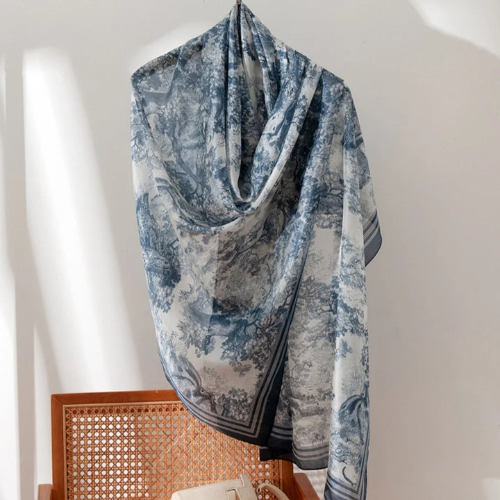 Women’s Silk Shawl | Elegant Artistic Lightweight Drape