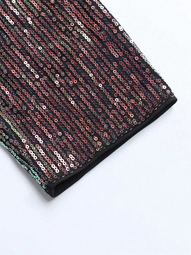 Women’s Dress | Elegant Sequin Evening Maxi Design
