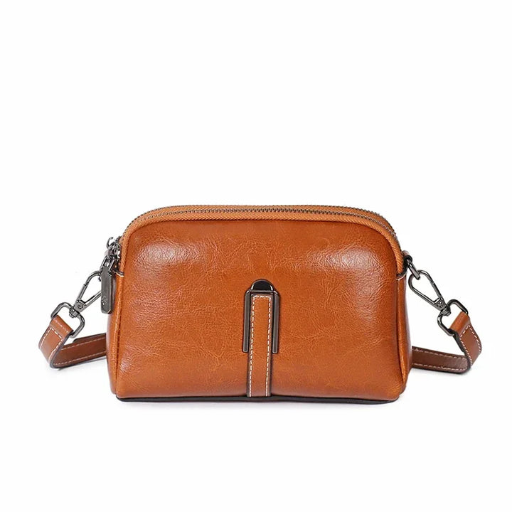 Women’s Genuine Leather Small Crossbody Bag | حقيبة نسائية صغيرة من الجلد الطبيعي كروس بودي