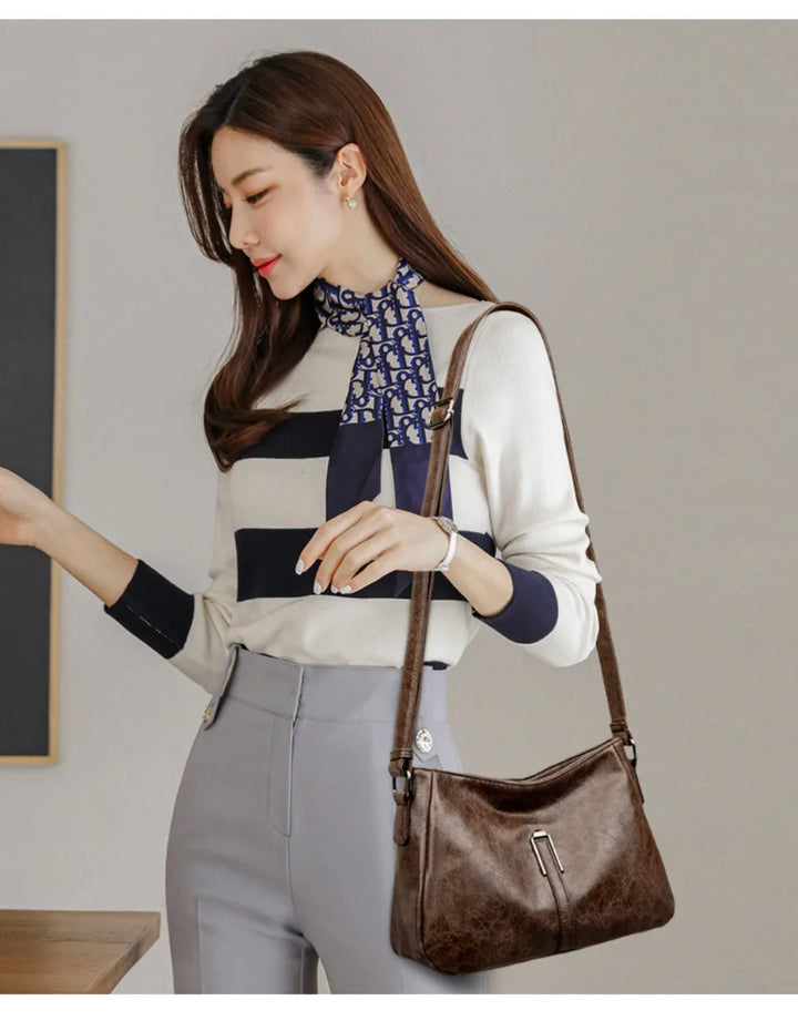 Women’s Luxury Soft Shoulder Bag | حقيبة كتف نسائية فاخرة