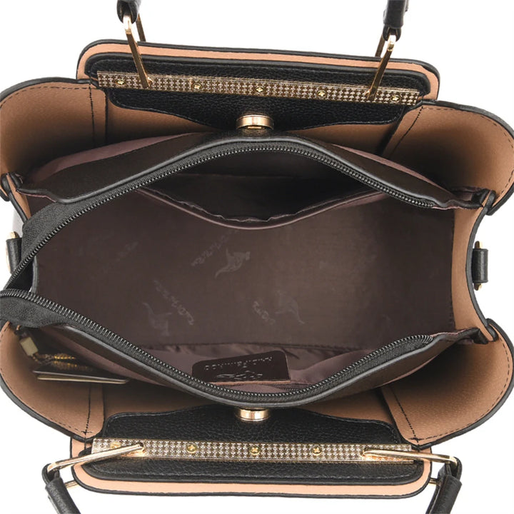 Women’s Three-Layer Shoulder Bag | Large Capacity Crossbody Tote