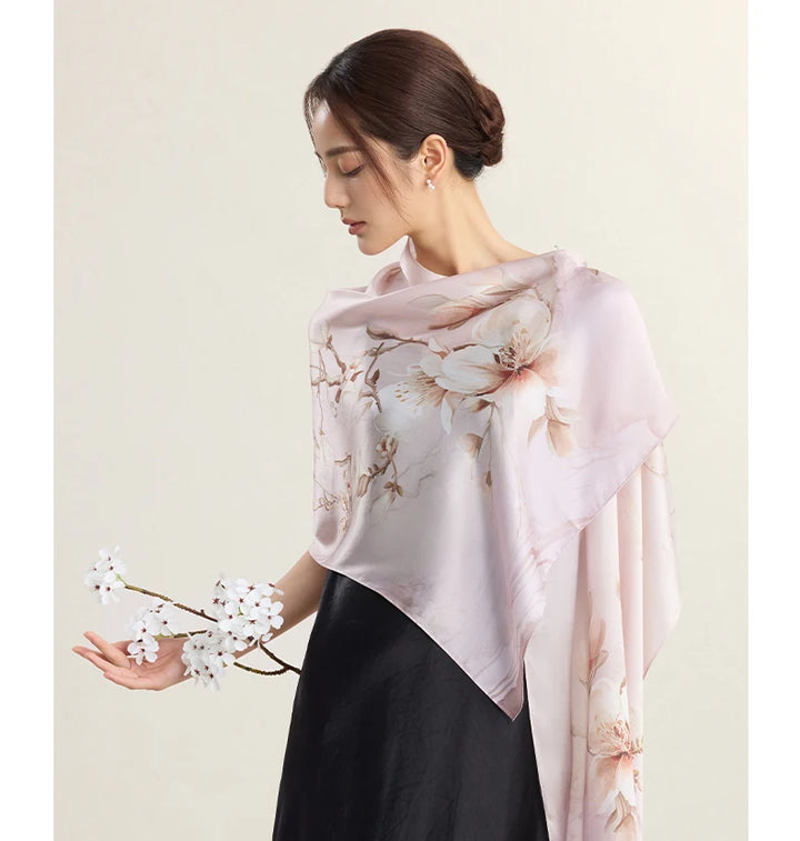 Women’s Silk Shawl | Elegant Gift-Worthy Long Drape
