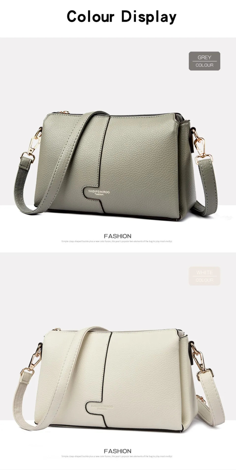 Women’s Soft Leather-Look Shoulder Bag | Elegant Summer Crossbody