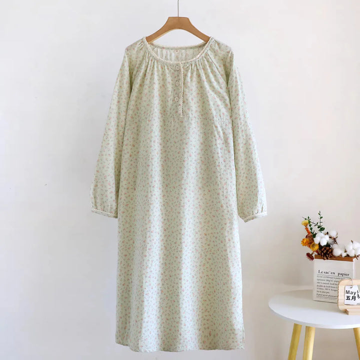 Women’s Cotton Sleep Dress | جلابية قطنية صيفية للبيت - Cute Print