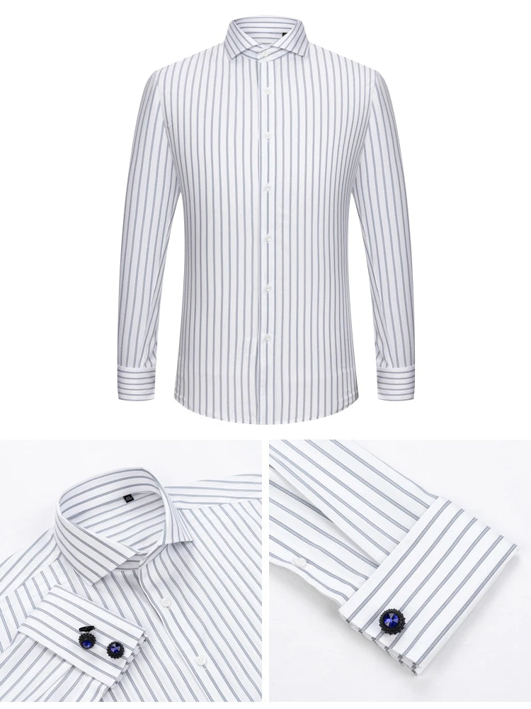 Men’s French Cuff Dress Shirt | Refined Cotton Formal Style