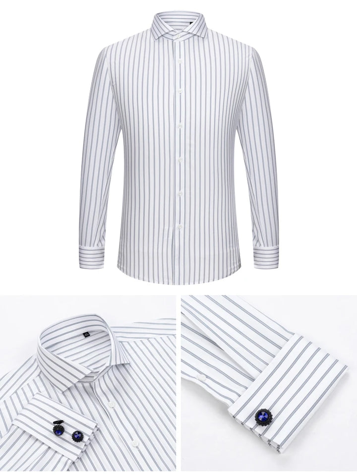 Men’s French Cuff Dress Shirt | Refined Cotton Formal Style