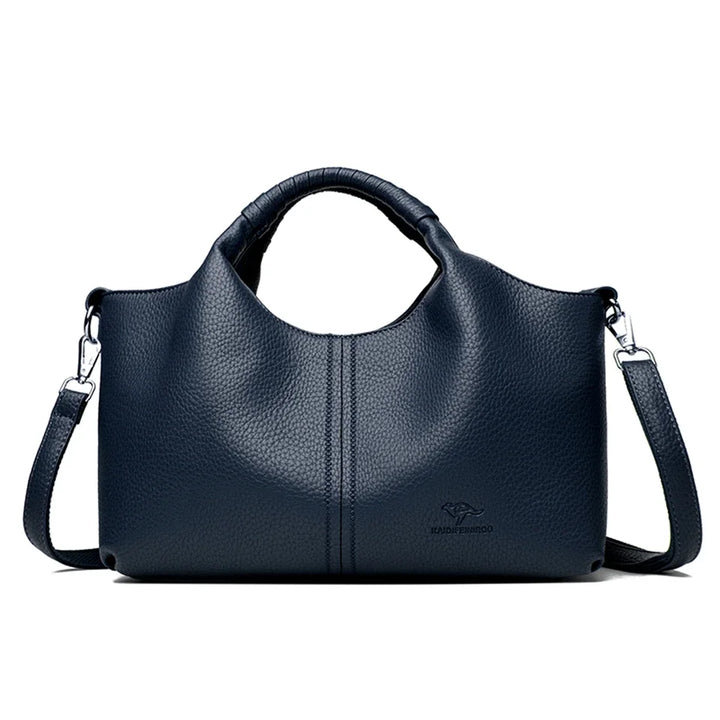 Women’s Soft Leather-Look Tote Bag | Elegant Daily Handbag