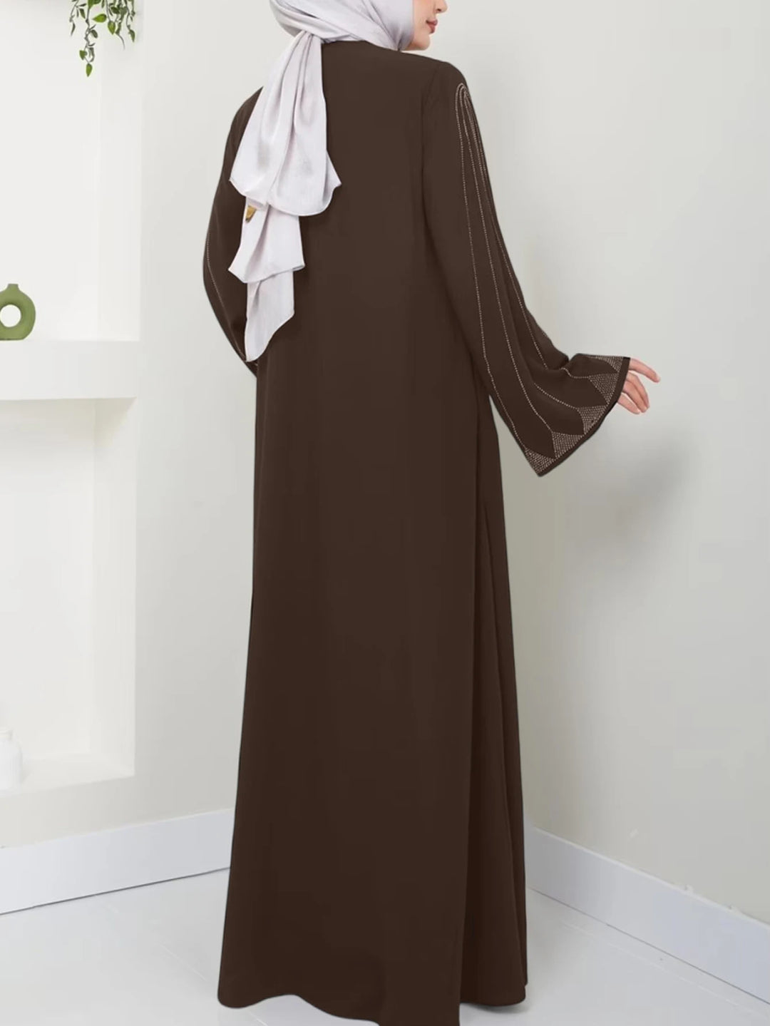 Brown Abaya | Open Elegant Modest Style