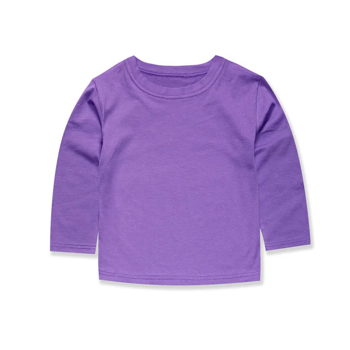 Kids’ Cotton Long Sleeve T-Shirt 2–14Y | تيشيرت أطفال قطني طويل الأكمام لعمر ٢–١٤ سنة