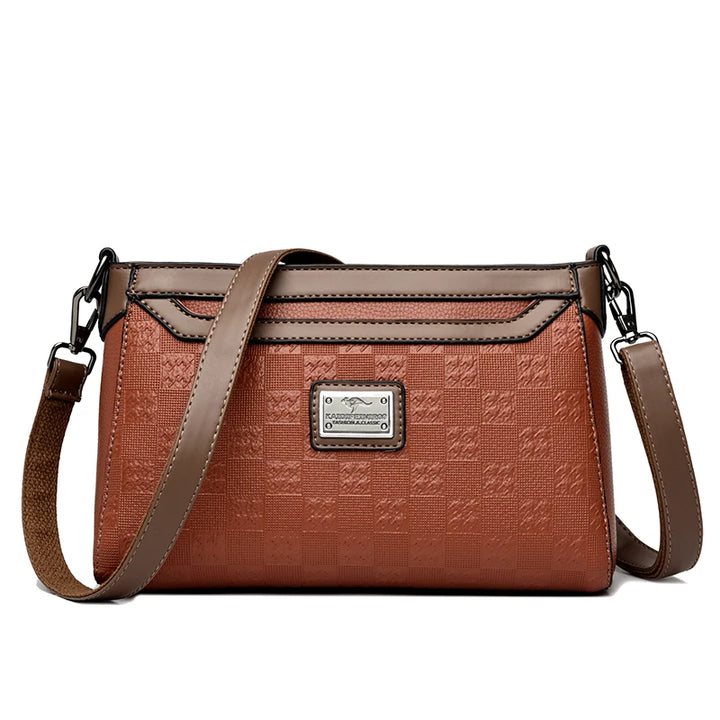 Women’s Plaid Shoulder Crossbody Bag | حقيبة نسائية بنقشة مربعات