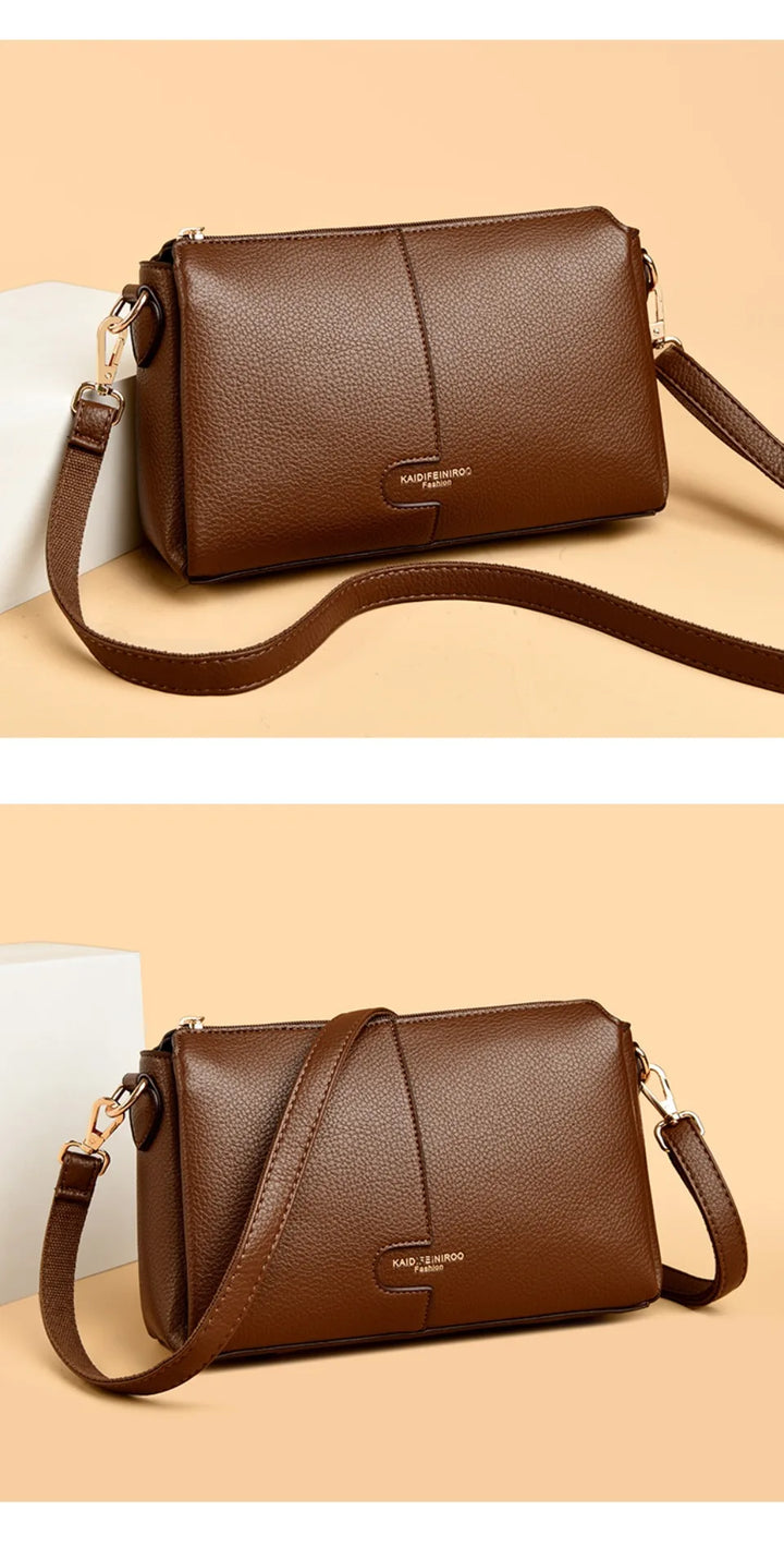 Women’s Soft Leather-Look Shoulder Bag | Elegant Summer Crossbody