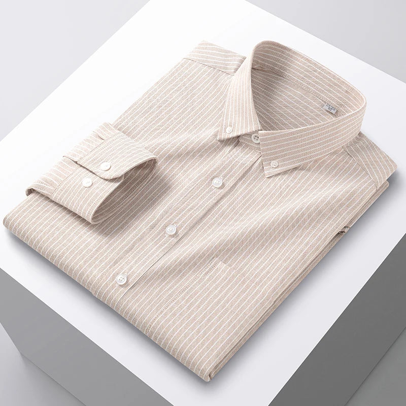 Men’s Oxford Dress Shirt Up to 5XL | Business Formal Style