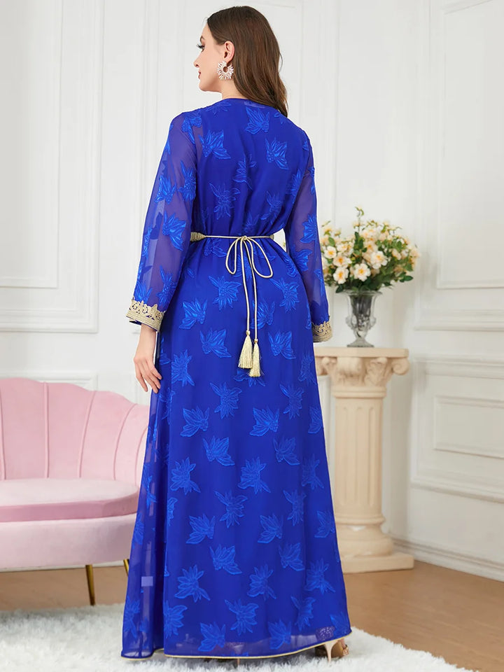 Abaya Kaftan Embroidered Elegant Ramadan Modest