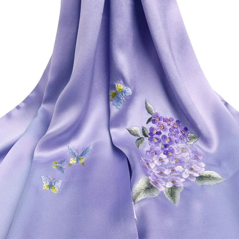 Women’s Pure Silk Embroidered Shawl