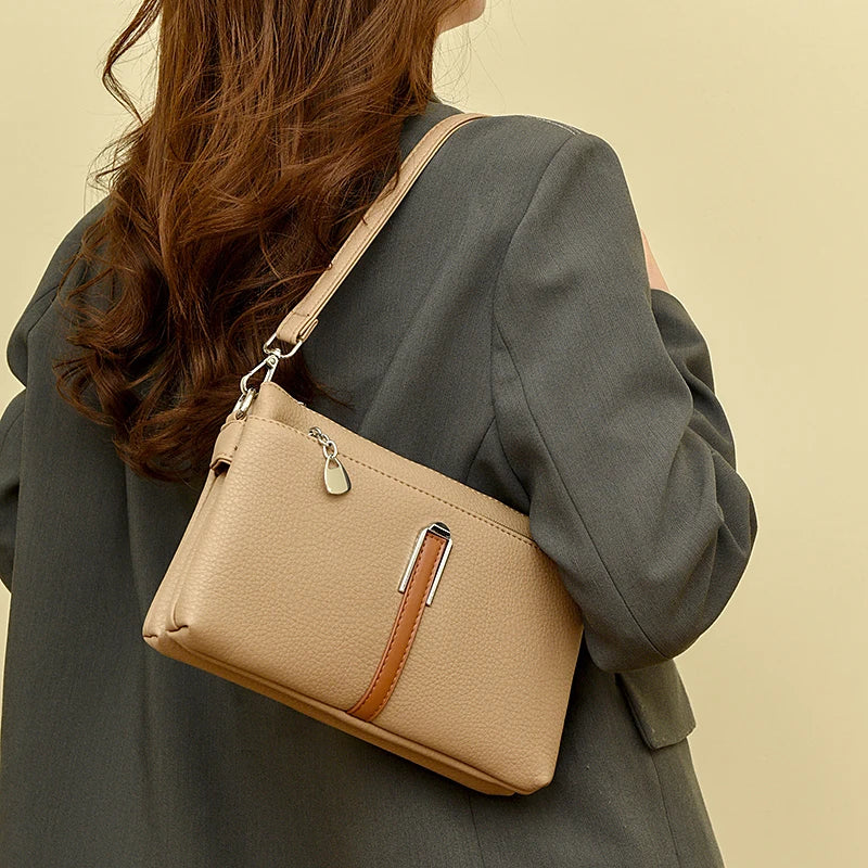 Women’s Solid Shoulder Crossbody Bag | حقيبة كتف نسائية عملية