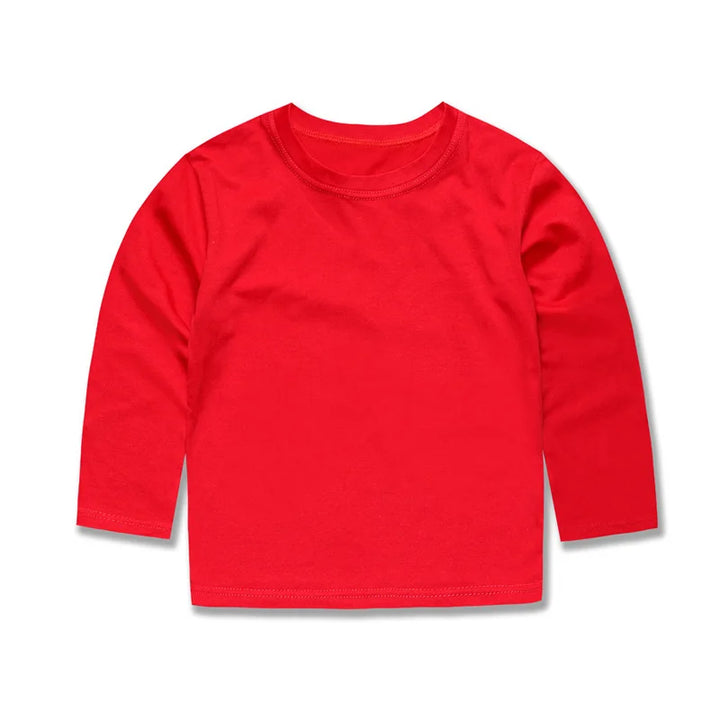 Kids’ Cotton Long Sleeve T-Shirt 2–14Y | تيشيرت أطفال قطني طويل الأكمام لعمر ٢–١٤ سنة