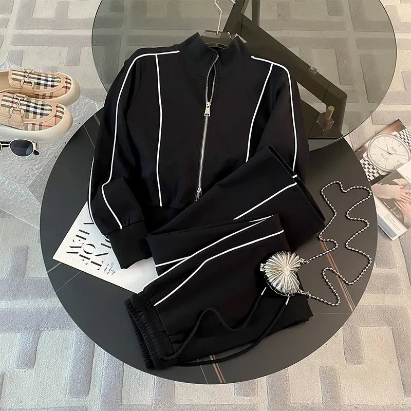 Women’s Activewear 2-Piece Set | Zipper Jacket & Pants
