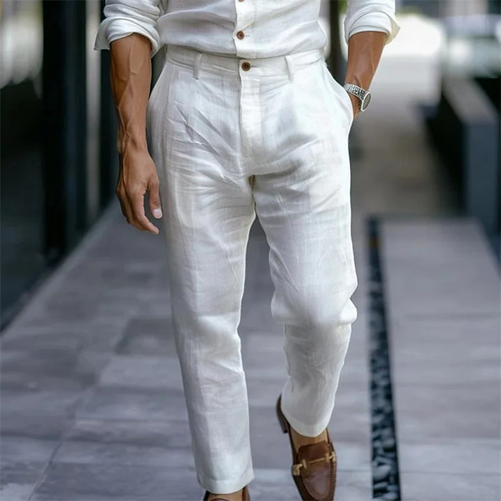Men’s Casual Cropped Pants | Lightweight Loose Fit