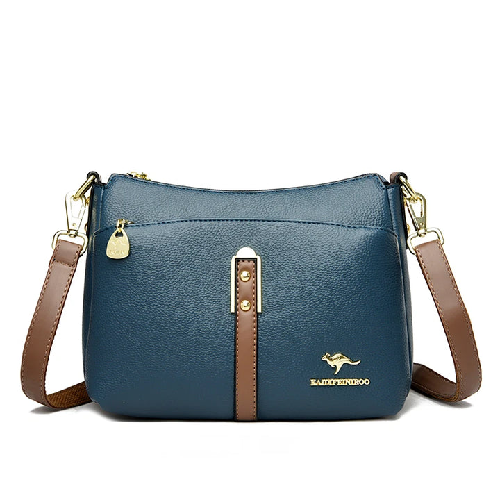 Women’s Three-Layer Shoulder Bag | Elegant Soft Crossbody