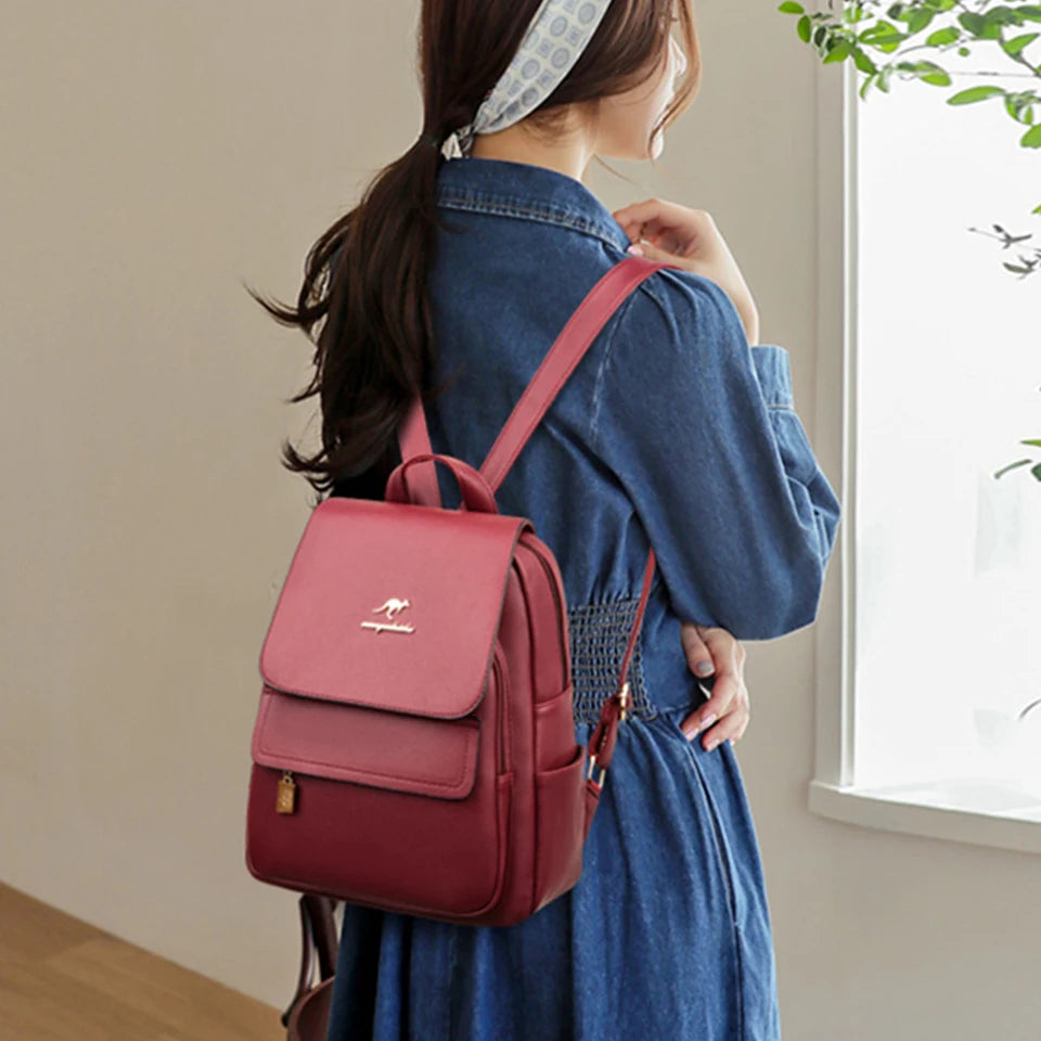 Women’s Large Capacity Backpack | حقيبة ظهر نسائية واسعة وعملية