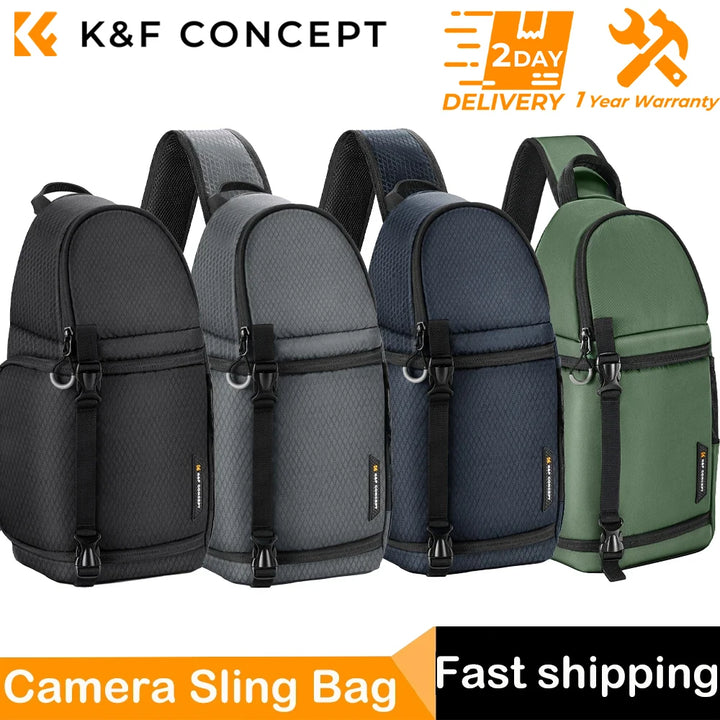 Men’s Waterproof Camera Sling Backpack 10L | حقيبة كاميرا رجالية مقاومة للماء 10 لتر