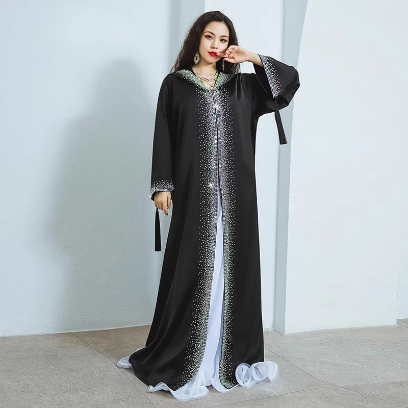 Women’s Regal Hooded Cape Abaya | عباءة كاب ملكية بغطاء رأس