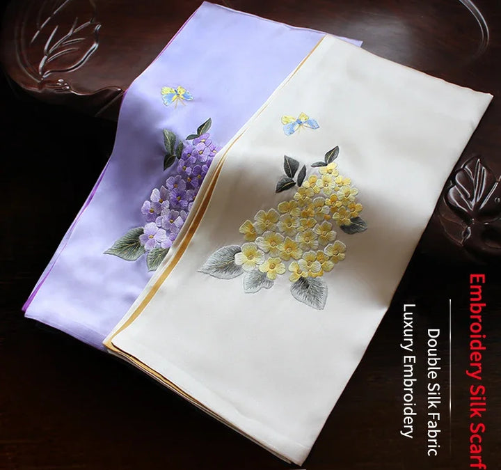 Women’s Pure Silk Embroidered Shawl