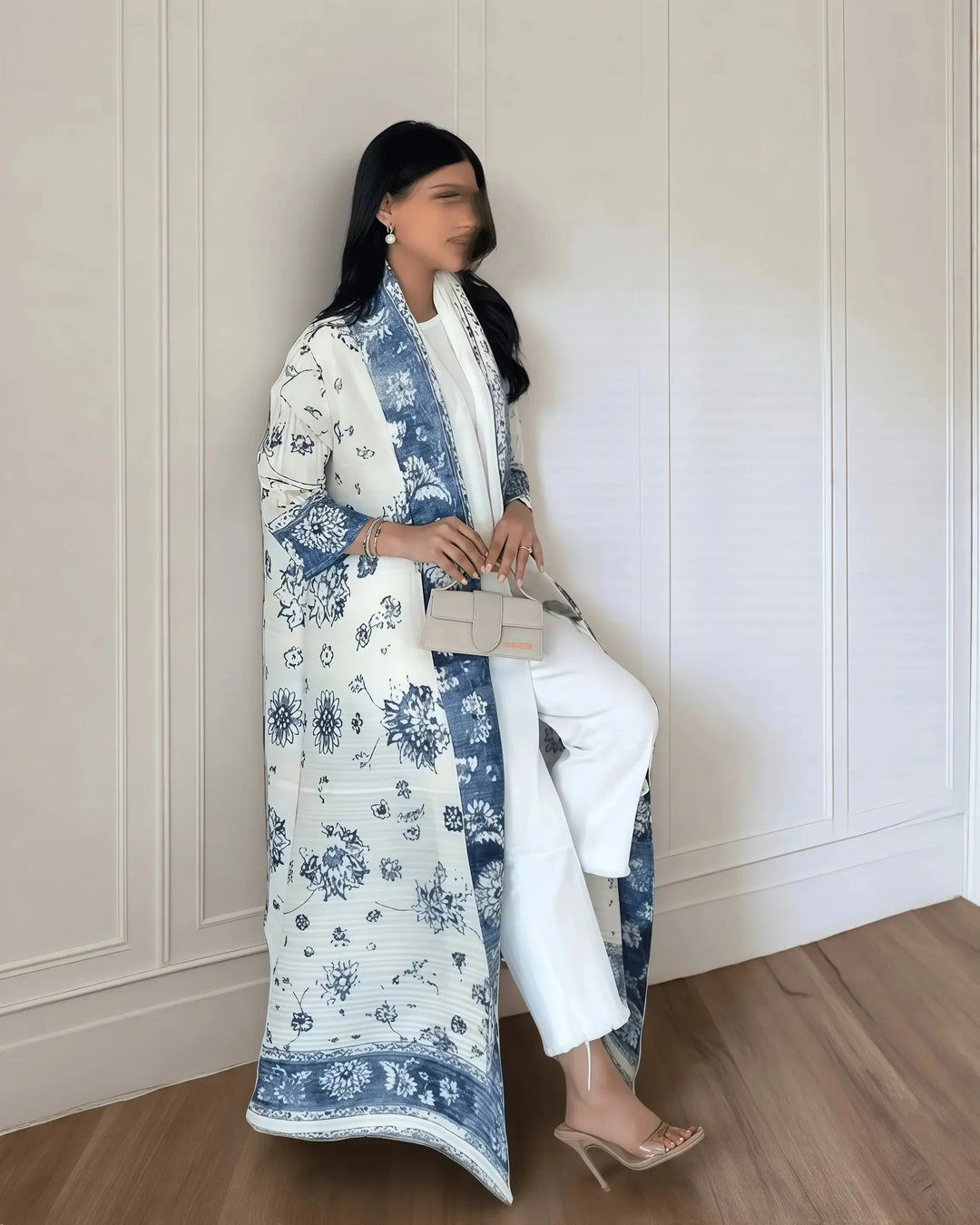 Printed Open Abaya | Elegant Lightweight Modest Wear