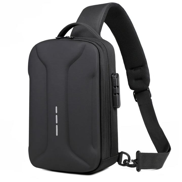 Men’s Anti-Theft USB Chest Bag | حقيبة صدر رجالية مضادة للسرقة مع USB