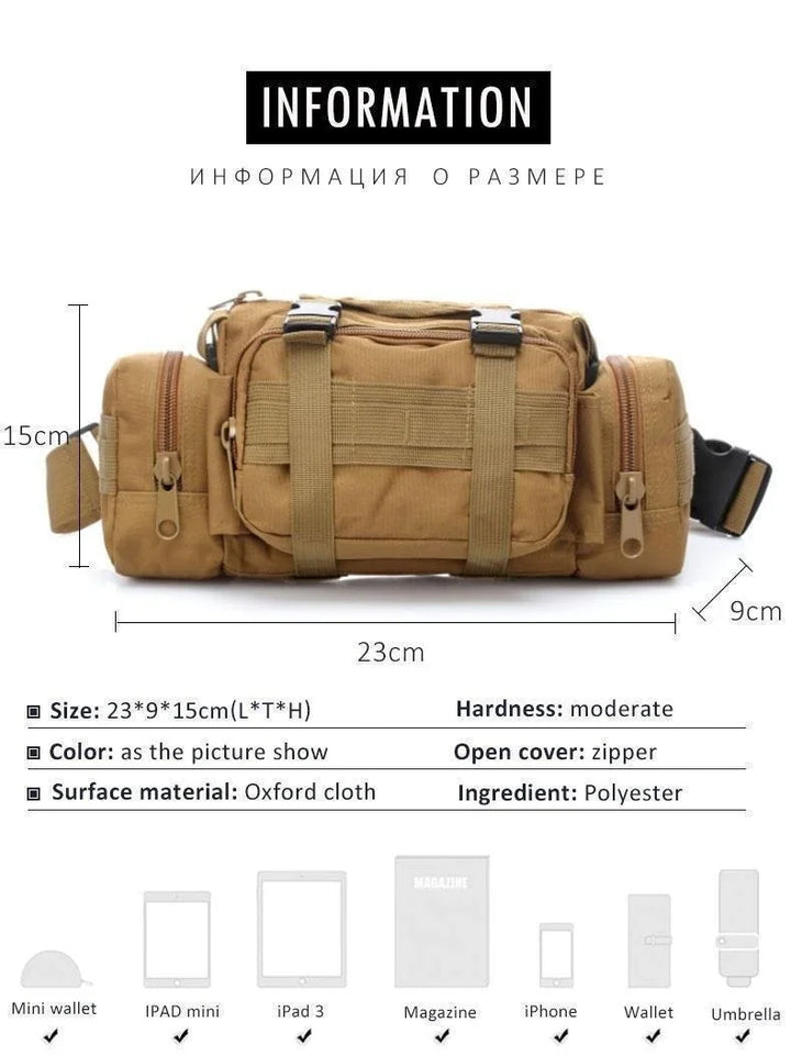 Men’s Tactical Chest & Waist Pack | حقيبة صدر وخصر رجالية عملية