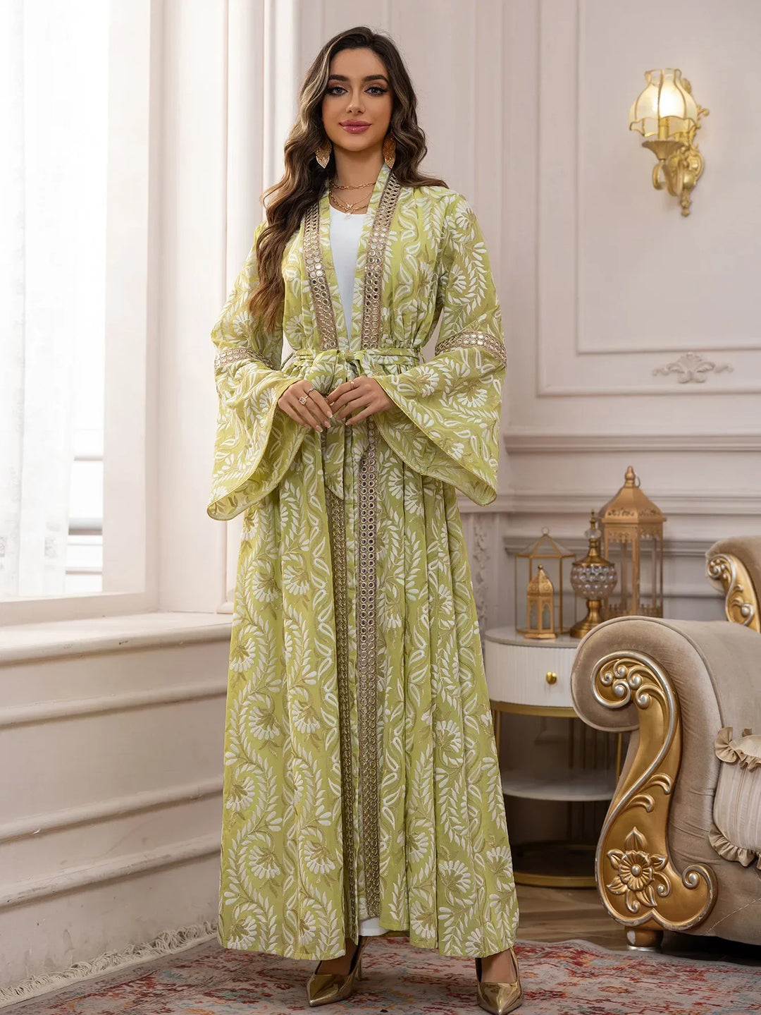 Women's Floral Kaftan Set
