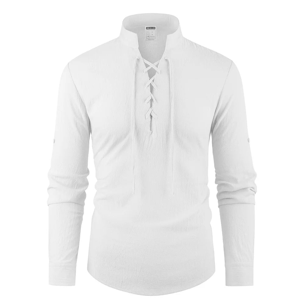 Men’s Cotton Linen Vintage Shirt | Relaxed Summer Style