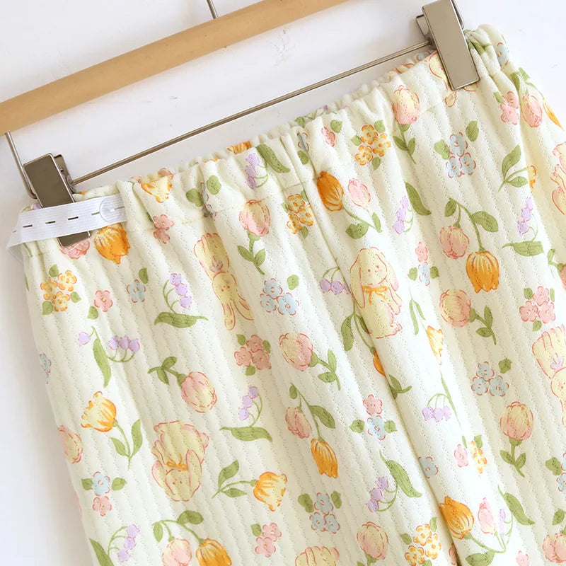 Women’s Cotton_Lounge_Active | بيجاما قطنية نسائية للبيت - Floral
