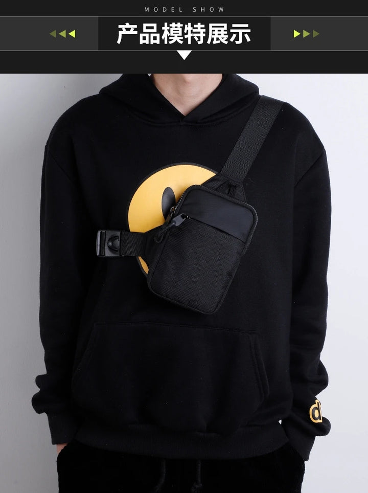 Men’s Lightweight Crossbody Chest Bag | حقيبة صدر رجالية خفيفة متعددة الاستخدام